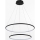 Zuma Line - LED Luster na lanku LED/40W/230V čierna
