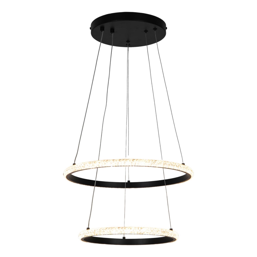 Zuma Line - LED Luster na lanku RIDE LED/22W/230V + LED/14W pr. 41 cm čierna