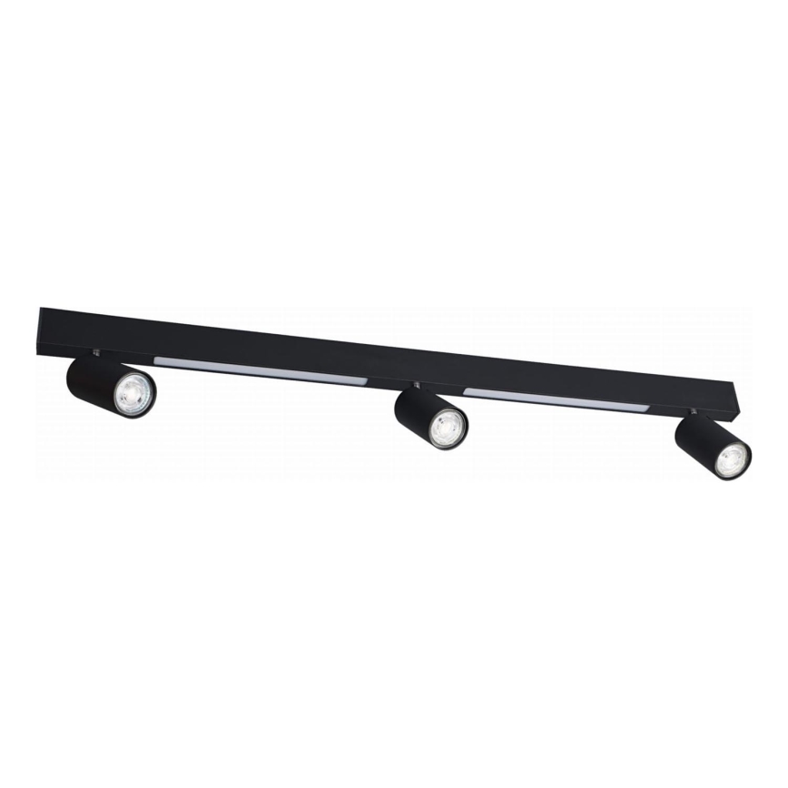 Zuma Line - LED Nástenné bodové svietidlo 3xGU10/5W/230V + 2xLED/8W čierna