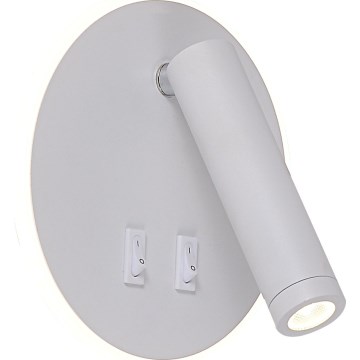 Zuma Line - LED nástenné bodové svietidlo LED/5,5W/230V 4000K + LED/2,5W 3000K biela