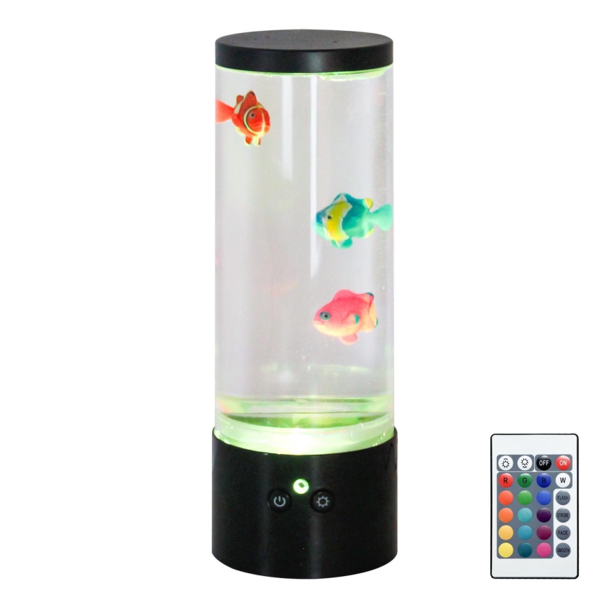 Zuma Line - LED RGB Stmievateľná stolná lampa LED/1W/5V/3xAA + diaľkové ovládanie