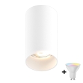 Zuma Line - LED RGBW stmievateľné bodové svietidlo 1xGU10/4,8W/230V biele + diaľkové ovládanie