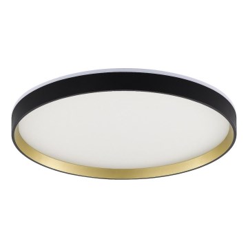 Zuma Line - LED RGBW Stmievateľné kúpeľňové stropné svietidlo LED/32W/230V + LED/8W 3000-6000K IP44 čierna/zlatá + diaľkové ovládanie