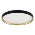 Zuma Line - LED RGBW Stmievateľné stropné svietidlo LED/32W/230V + LED/8W 3000-6000K čierna/zlatá + diaľkové ovládanie