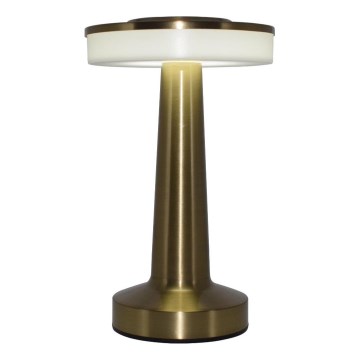 Zuma Line - LED Stmievateľná nabíjacia stolná lampa LED/2,5W/1200 mAh 3000/4000/6000K zlatá