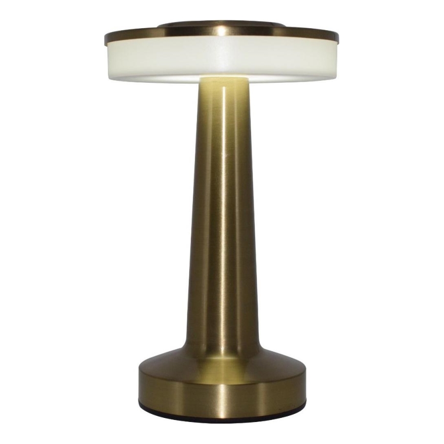 Zuma Line - LED Stmievateľná nabíjacia stolná lampa LED/2,5W/1200 mAh 3000/4000/6000K zlatá