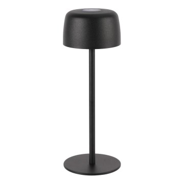 Zuma Line - LED Stmievateľná nabíjacia stolná lampa LED/2W/1200 mAh IP44 čierna