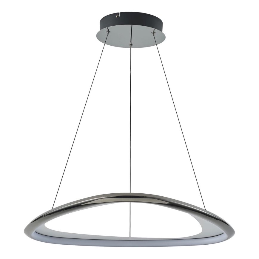 Zuma Line - LED Stmievateľný luster na lanku LED/34W/230V 3000K čierny lesklý chróm