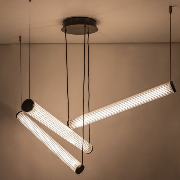 Zuma Line - LED stmievateľný luster na lanku LED/64W/230V 2700-6500K čierna + diaľkové ovládanie