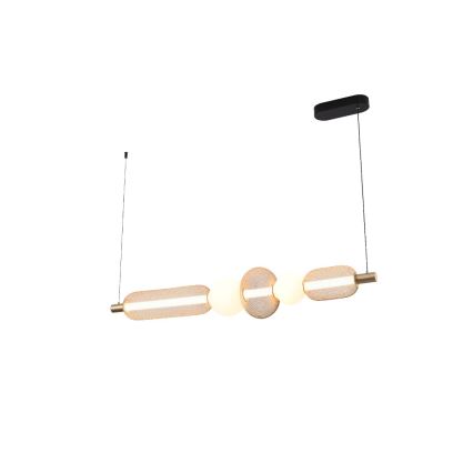 Zuma Line - LED stmievateľný luster na lane LED/27W/230V 3000-5700K zlatá + diaľkové ovládanie