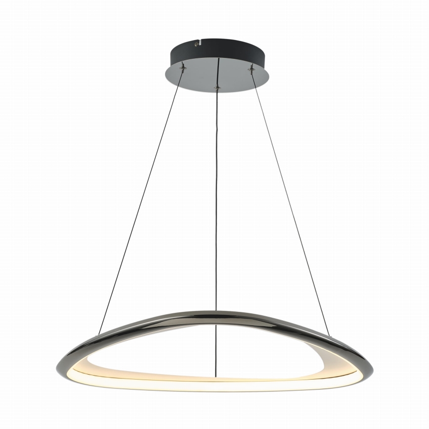 Zuma Line - LED Stmievateľný luster na lanku LED/34W/230V 3000K čierny lesklý chróm