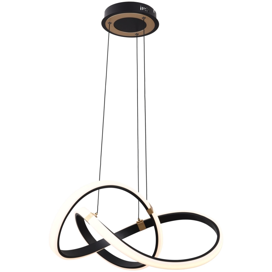 Zuma Line - LED Stmievateľný luster na lanku LED/44W/230V čierna/zlatá