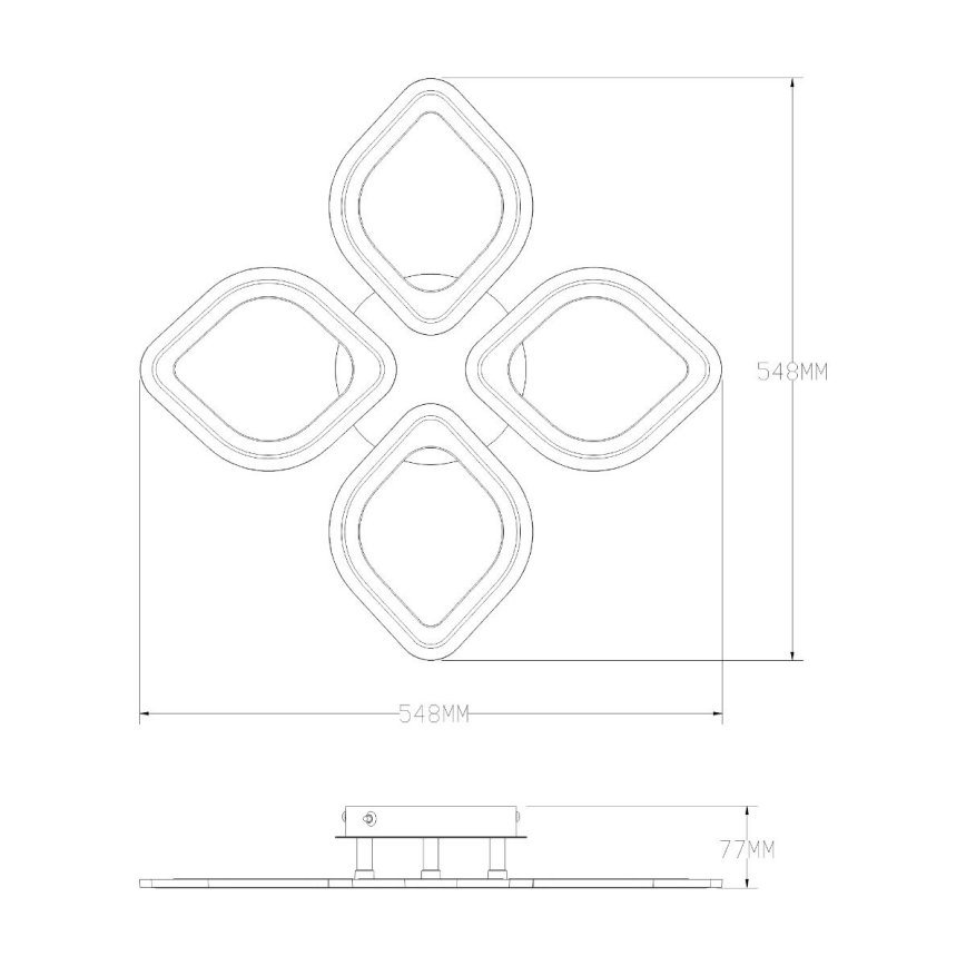 Zuma Line - LED Stmievateľné stropné svietidlo LED/30W/230V 3000-6000K biela + diaľkové ovládanie