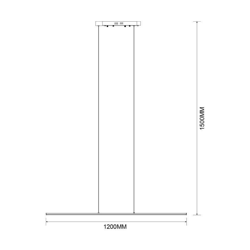 Zuma Line - LED luster na lanku LED/20W/230V čierny