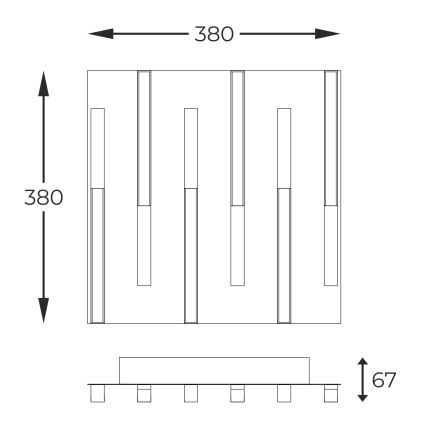 Zuma Line - LED Stmievateľné stropné svietidlo LED/26W/230V