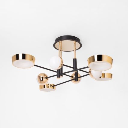 Zuma Line - LED stmievateľný prisadený luster LED/60W/230V zlatá/čierna