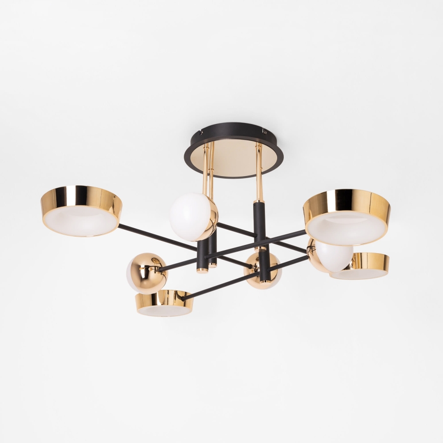 Zuma Line - LED stmievateľný prisadený luster LED/60W/230V zlatá/čierna