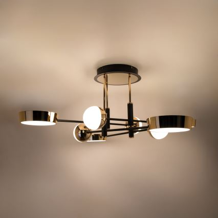 Zuma Line - LED stmievateľný prisadený luster LED/60W/230V zlatá/čierna