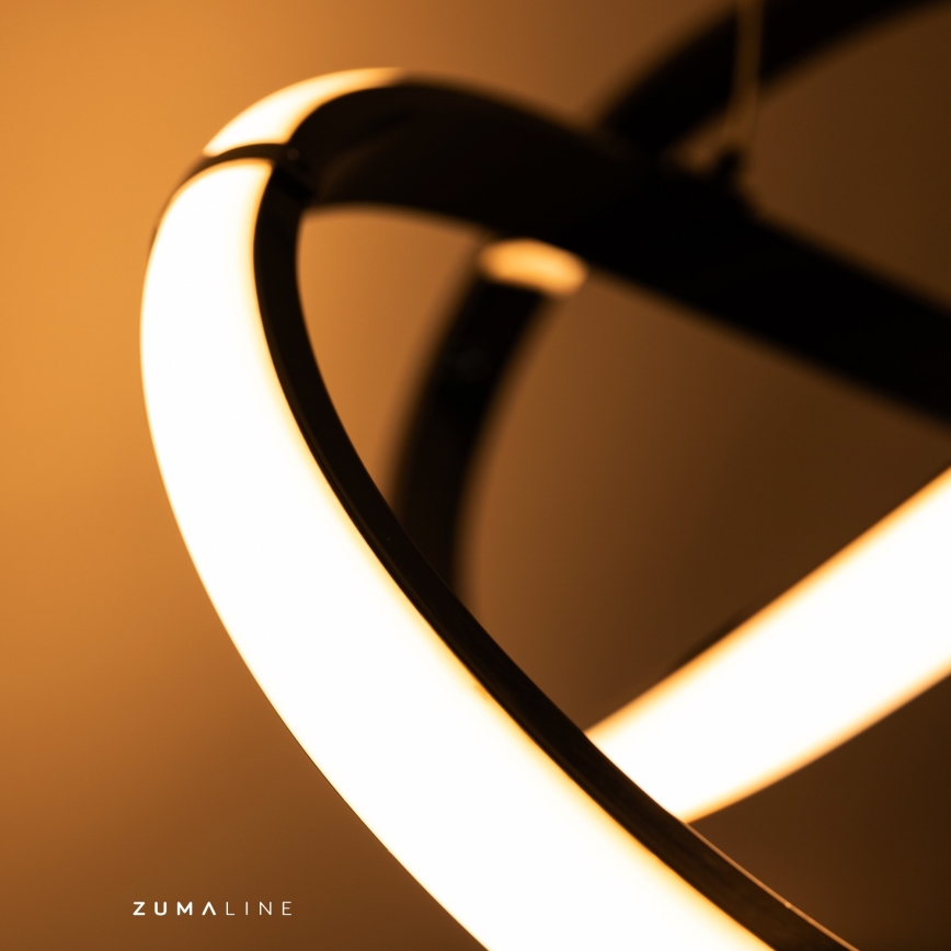 Zuma Line - LED Stmievateľný prisadený luster LED/44W/230V čierna/zlatá