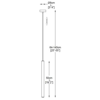 Zuma Line - LED Luster na lanku LED/5W/230V