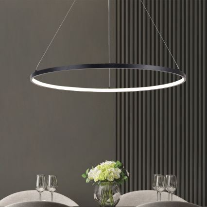 Zuma Line - LED Luster na lanku LED/40W/230V 3000/4000/6000K pr. 90 cm čierna