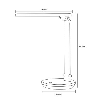 Zuma Line - LED Stolná lampa LED/5W/230V 3000-6000K biela