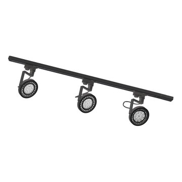 Zuma Line - Спотове світло в рейковій системі 3xGU10/15W/230V чорне