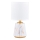 Zuma Line - Stolná lampa 1xE14/40W/230V biela/zlatá/dekor mramoru