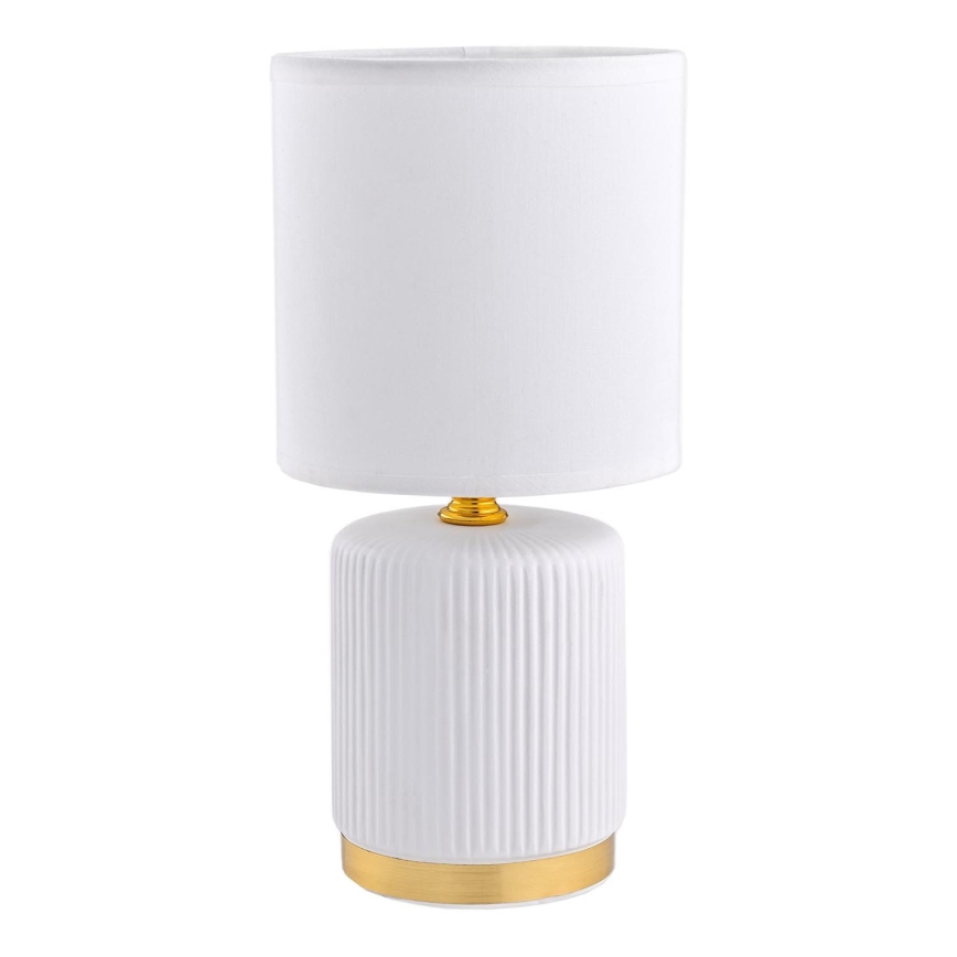 Zuma Line - Stolná lampa 1xE14/40W/230V biela/zlatá
