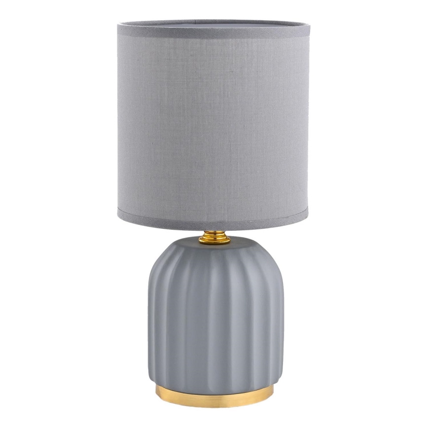 Zuma Line - Stolná lampa 1xE14/40W/230V šedá/zlatá