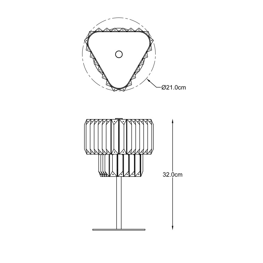 Zuma Line - Stolná lampa 1xG9/33W/230V zlatá