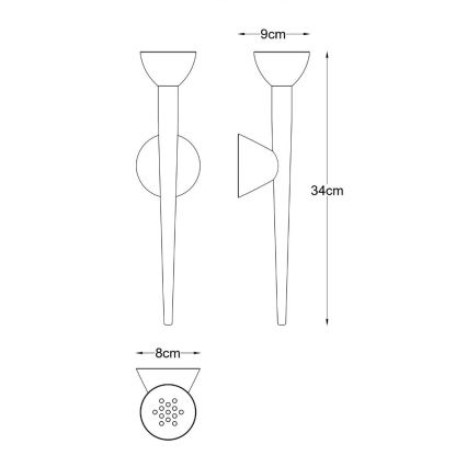 Zuma Line - LED Nástenné svietidlo LED/5W/230V zlaté