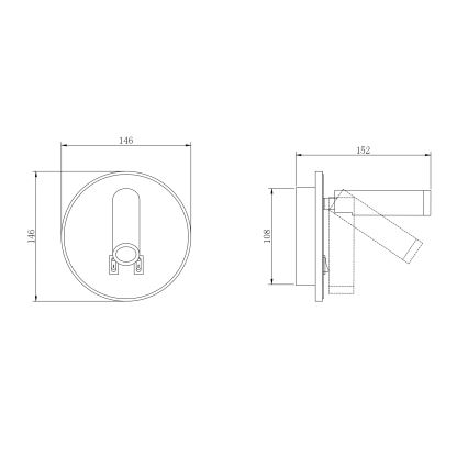 Zuma Line - LED nástenné bodové svietidlo LED/5,5W/230V 4000K + LED/2,5W 3000K biela