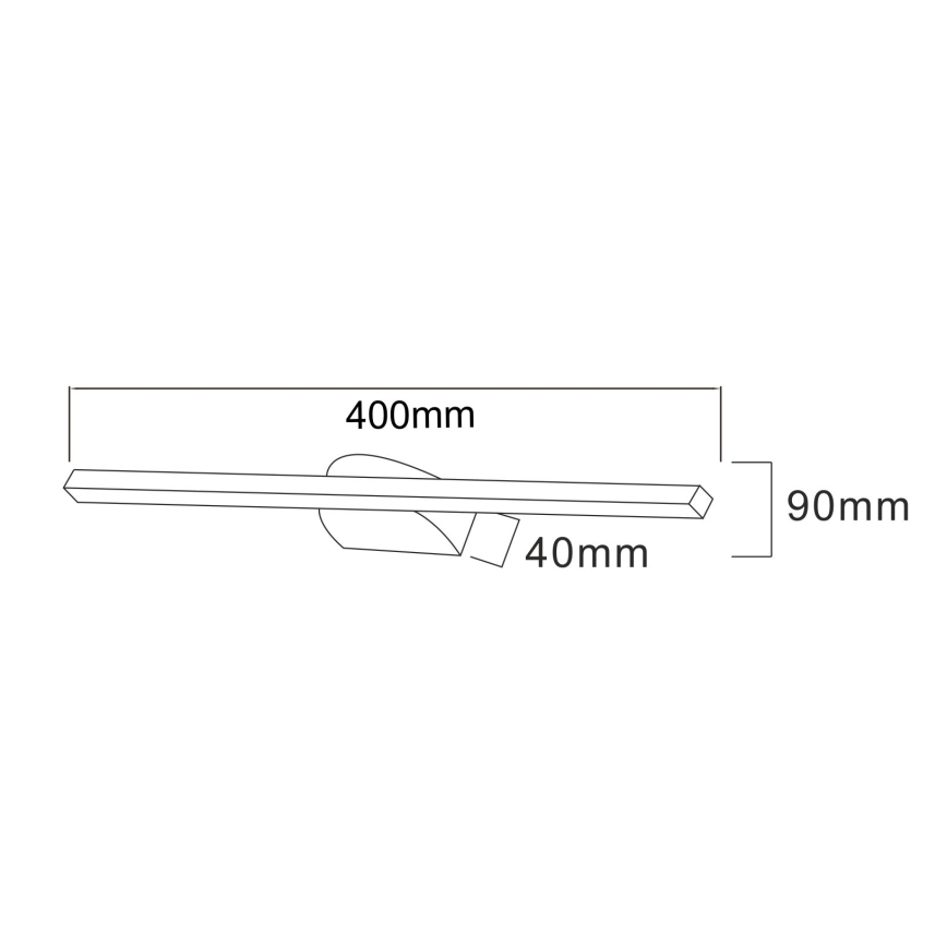 Zuma Line - LED Obrazové svietidlo LED/12W/230V 40 cm čierna