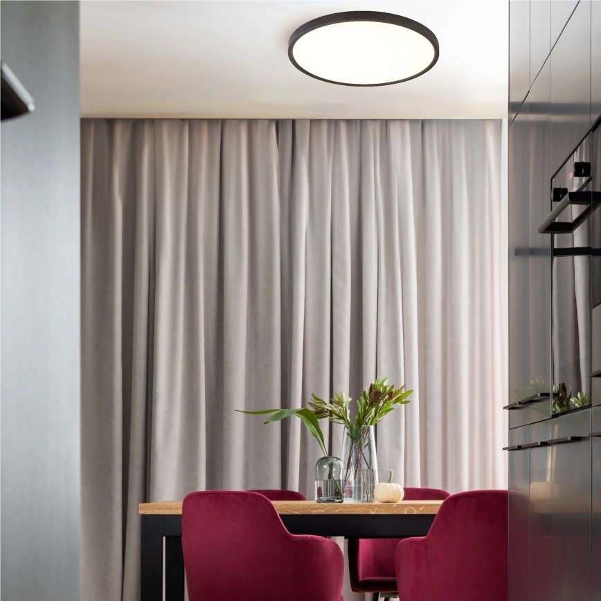 Zuma Line - LED stropné svietidlo LED/42W/230V 3000/4000/6000K priemer 50 cm čierne