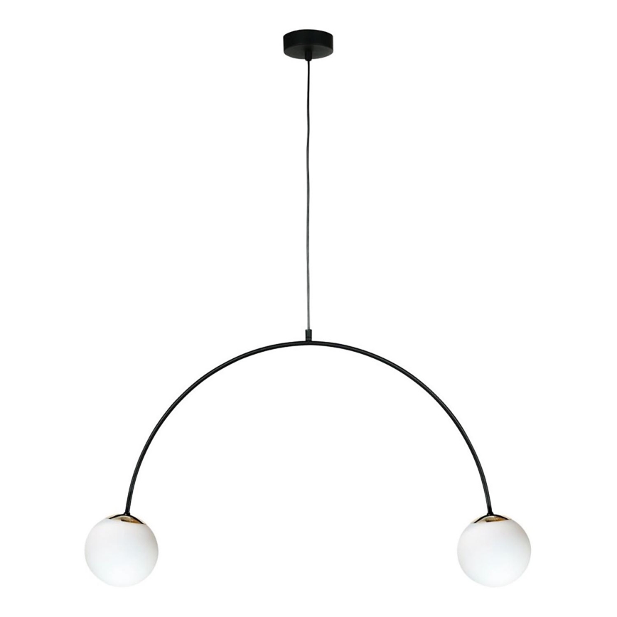 Zuma Line - Závesné svietidlo na lankách 2xE14/10W/230V čierna