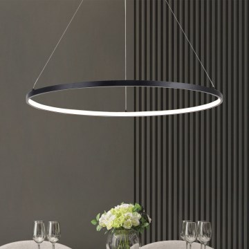 Zuma Line - závesný LED luster s lankom LED/36W/230V 3000/4000/6000K pr. 80 cm čierna