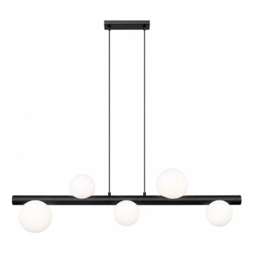 Zuma Line - Závesný luster na lankách 5xG9/33W/230V čierna