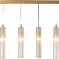 Zuma Line - Závesný luster na lanku 4xE14/7W/230V zlatý